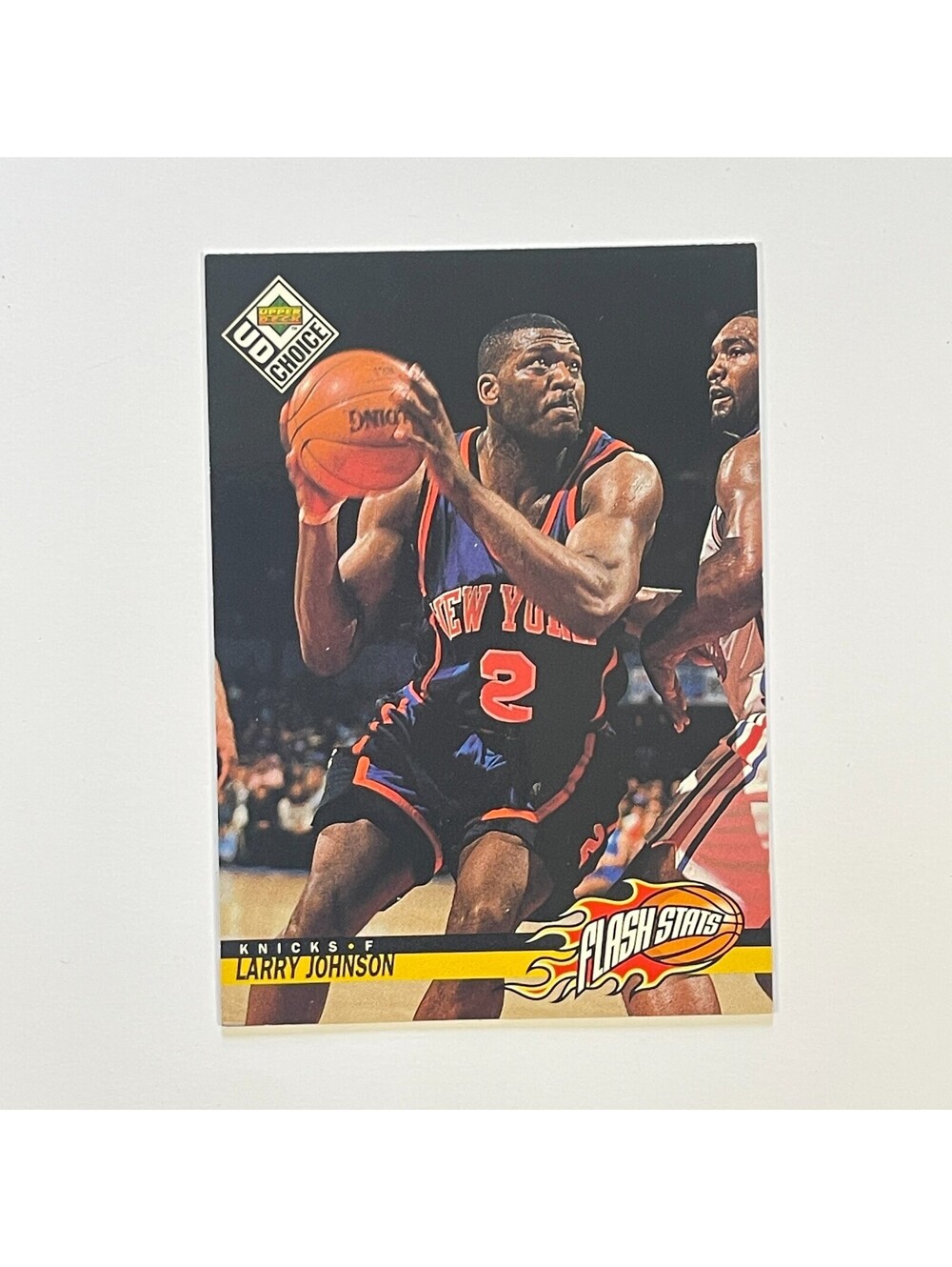 1998-99 Upper Deck Choice Flash Stats #173 Larry Johnson New York Knicks Card